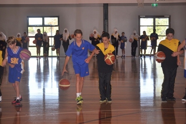 Basketball Match against St. Monicas College